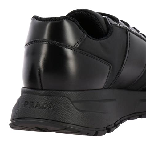 prada sneakers men's black|men's Prada sneakers on sale.